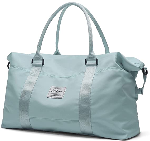 Travel Duffel Bag,Shoulder Weekender Overnight Bag-French Blue