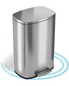 Touchless SoftStep 13.2 Gallon Stainless Steel Step Trash