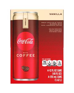 Coca-Cola With Coffee Vanilla, 12 Fl Oz
