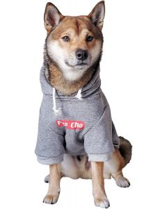 Pet Clothing Cat Hoodies Stylish Streetwear Sweatshirt Gray