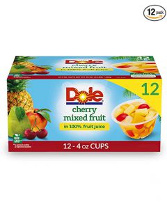Dole Fruit Bowls, Cherry Mixed Fruit in 100% Fruit Juice