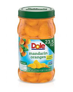 DOLE Mandarin Oranges in 100% Fruit Juice, 23.5 Ounce Jar