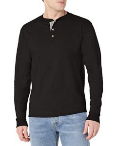 Men's Beefy Long Sleeve Henley Shirt